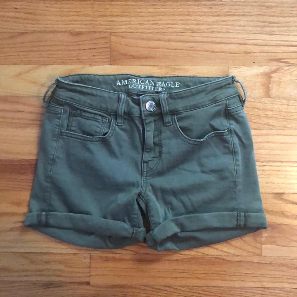 Green American Eagle Shorts